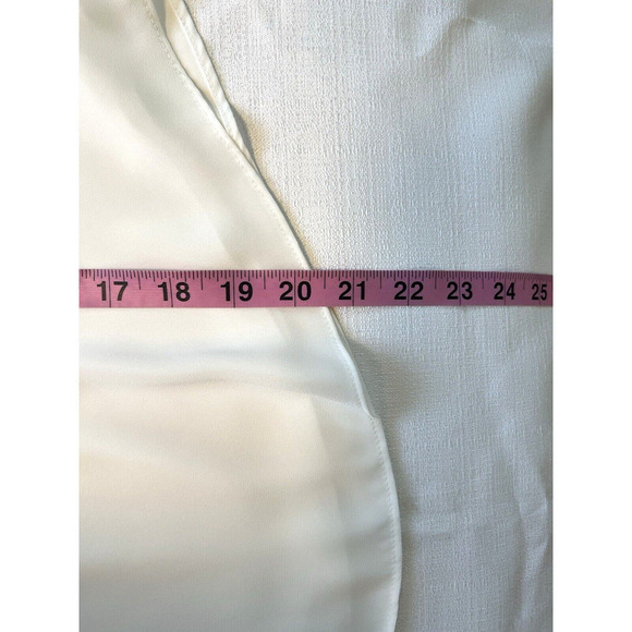 Babaton Aritzia Blouse Top Womens Size XS White Chiffon Off The Shoulder - Picture 7 of 7